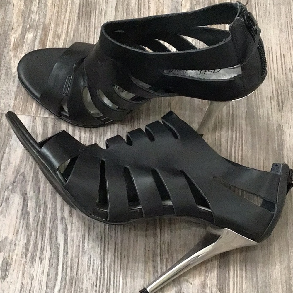 Cathy Jean  Brazil High heels black open toe